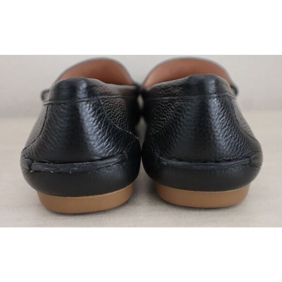 Kate Spade New York Women's Sz 8B Black Carmen Pebbled Leather Loafers $158 - Picture 3 of 9